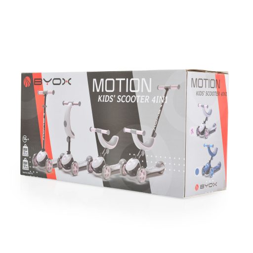 BYOX 4in1 motion multifunkciós átalakítható roller, 20-50kgig pink