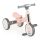 BYOX Learn-to-ride mini futóbicikli 3 kerekű tricikli, összecsukható pink/rózsa