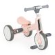 BYOX Learn-to-ride mini futóbicikli 3 kerekű tricikli, összecsukható pink/rózsa