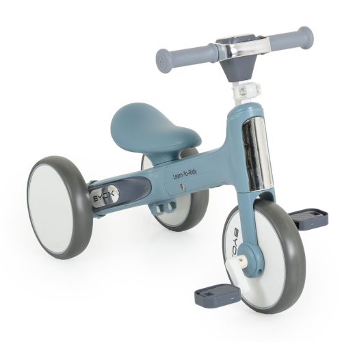 BYOX Learn-to-ride mini futóbicikli 3 kerekű tricikli, összecsukható kék