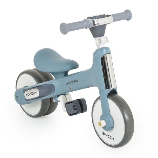 BYOX Learn-to-ride mini futóbicikli 3 kerekű tricikli, összecsukható kék