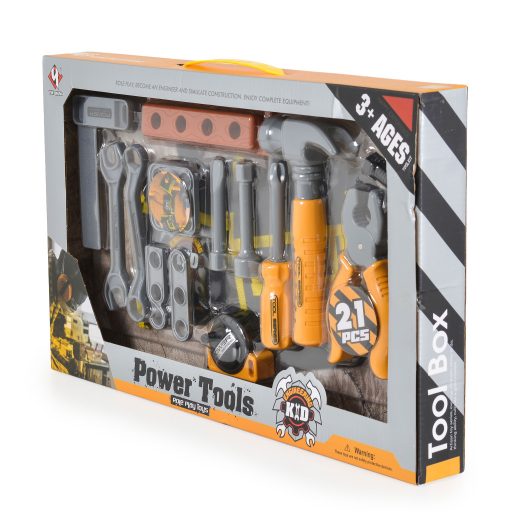 MONI Fiú játék szerszámszett dobozban sárga/fekete