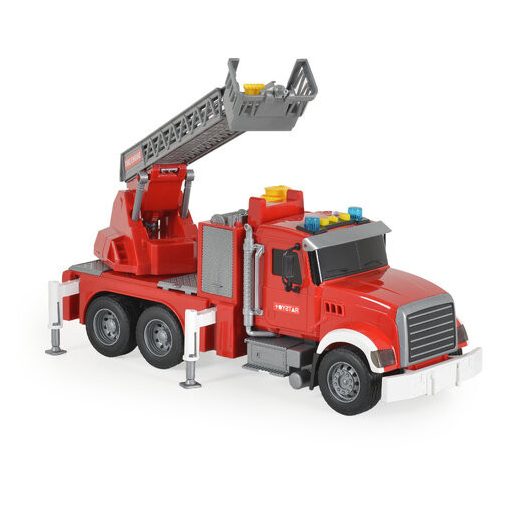 Polesie Fiú játék autó tűzoltó autó hanggal és vízspriccelő funkcióval 36cm piros