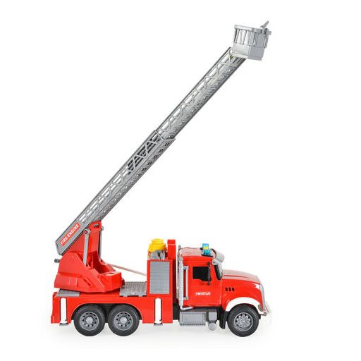 Polesie Fiú játék autó tűzoltó autó hanggal és vízspriccelő funkcióval 36cm piros