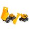 Polesie Fiú játék autó 2 db teherautó homlokrakodóval és dömperrel