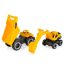 Polesie Fiú játék autó 2 db teherautó homlokrakodóval és dömperrel