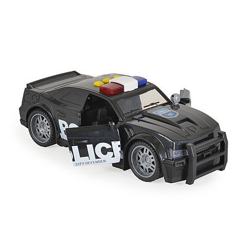 Polesie Fiú játék autó rendőrautó hangokkal, fényekkel fekete
