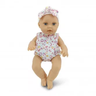 MONI Baba 30cm újszülött maciruhában kisnyuszival pink