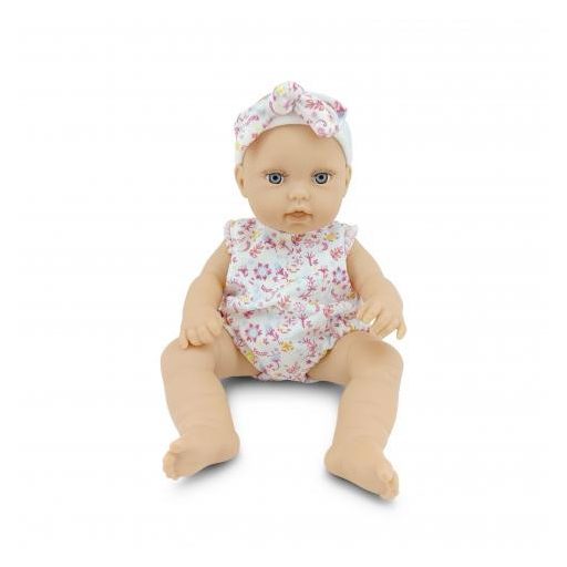 MONI Baba 30cm újszülött maciruhában kisnyuszival pink