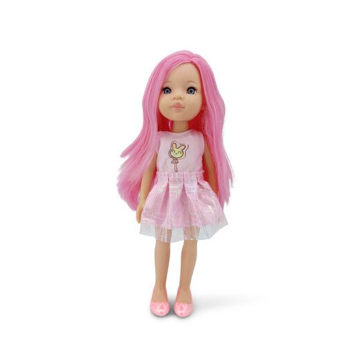 MONI Baba 33 cmes rózsaszín hajjal