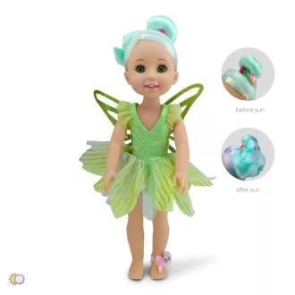 MONI Baba 38cm hajasbaba tündér zöld