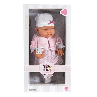 MONI Baba 41 cmes sapkában, kisruhában