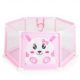 CANGAROO Labdamedence 146cm 50 labdával pink