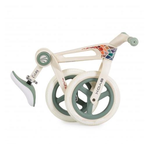 BYOX Foldy futóbicikli összecsukható 35kg-ig zöld fehér vázzal