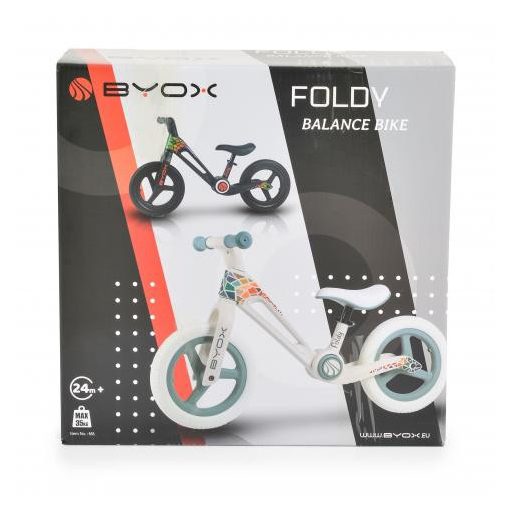 BYOX Foldy futóbicikli összecsukható 35kg-ig fekete