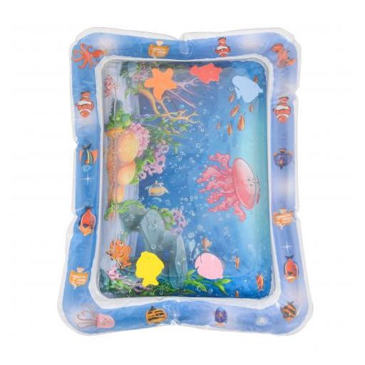 MONI Játszószőnyeg vizes, halacskákkal négyzet alakú kék