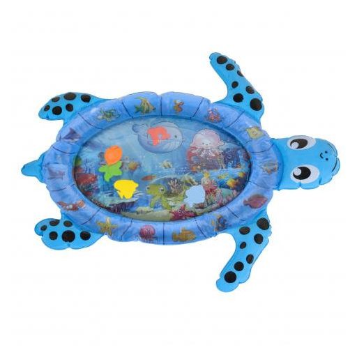 MONI Játszószőnyeg vizes, halacskákkal teknős alakú kék