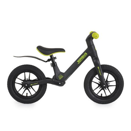 BYOX Nimbus futóbicikli 12es fújható, világító kerekekkel fekete