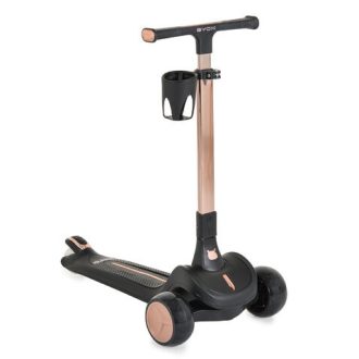   BYOX Aero roller, összecsukható, 50kg-ig, 3 kerekű, arany váz fekete