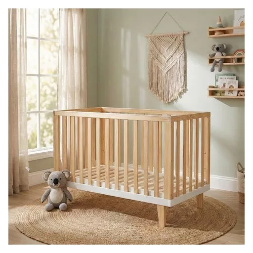 CANGAROO Whisper fa babaágy 3 magasságban állítható 60x120cm natur