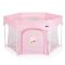 Playbox utazó járóka 6szögletű pink
