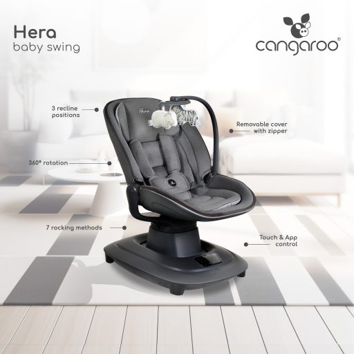 MONI Hera elektromos fotelhinta applikációval irányítható s.szürke