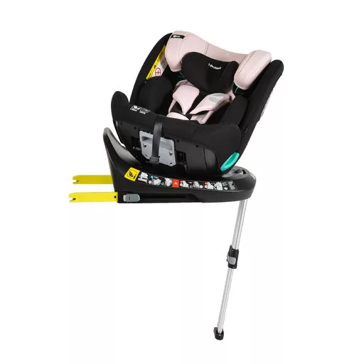 I-protect autós ülés 40-150cm támasztólábbal 360 forgatható pink