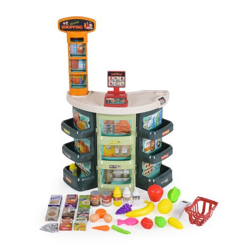MONI Műanyagjáték szupermarket kiegészítőkkel szett