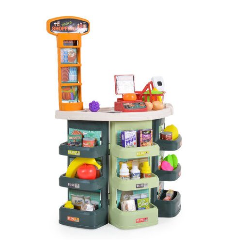 MONI Műanyagjáték szupermarket kiegészítőkkel szett