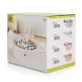   MONI TOYS Labdamedence 200db 5,5cm arany labdával rózsaszín