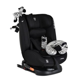   MONI I-maxx autós ülés, isofix, forgatható, 2 plüss+párna 40-150cm fekete