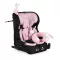 MONI Security autós ülés belső övvel, isofix, ajándék 2plüss+párna 76-150cm pink
