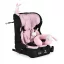 MONI Security autós ülés belső övvel, isofix, ajándék 2plüss+párna 76-150cm pink