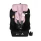   MONI Security autós ülés belső övvel, isofix, ajándék 2plüss+párna 76-150cm pink