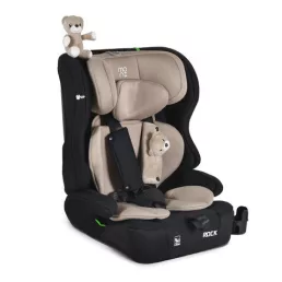   MONI Rock autós ülés 76-150cm, 2játékkal, pohártartó, belső öv, isofix nélkül bézs