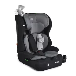   MONI Rock autós ülés 76-150cm, 2játékkal, pohártartó, belső öv, isofix nélkül szürke