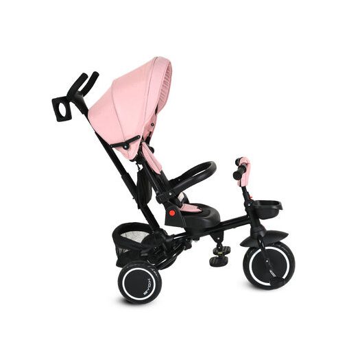 BYOX Cruz tricikli napfénytetővel, összecsukható pink