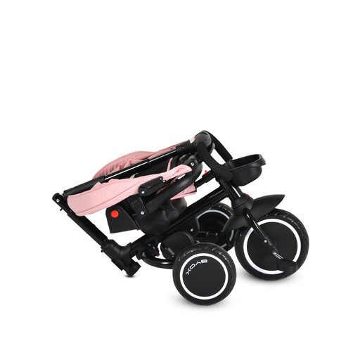 BYOX Cruz tricikli napfénytetővel, összecsukható pink