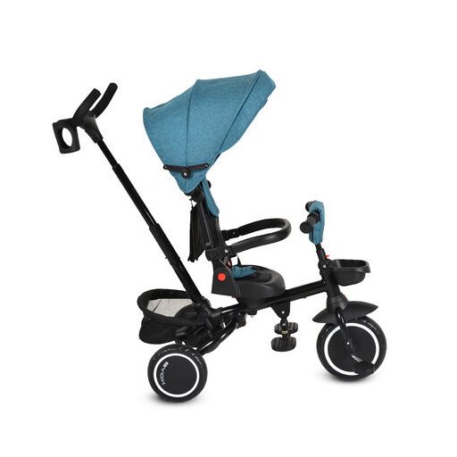 BYOX Cruz tricikli napfénytetővel, összecsukható türkiz