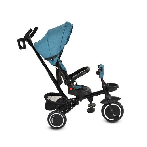 BYOX Cruz tricikli napfénytetővel, összecsukható türkiz