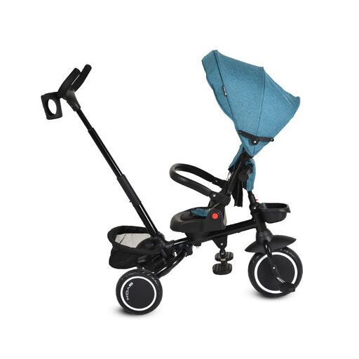 BYOX Cruz tricikli napfénytetővel, összecsukható türkiz