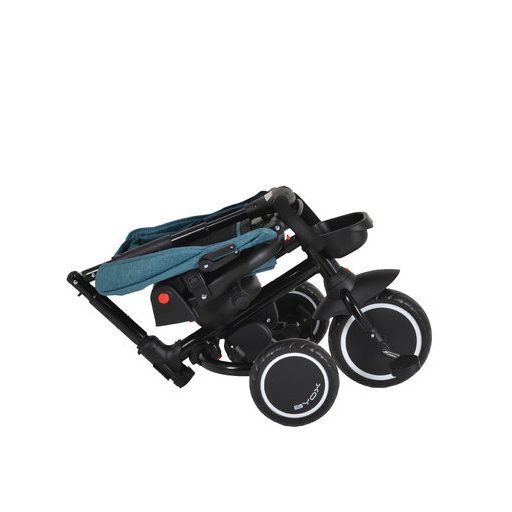 BYOX Cruz tricikli napfénytetővel, összecsukható türkiz