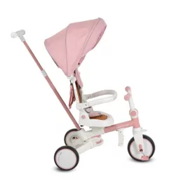   MONI Compacto új 3in1 tricikli multifunkciós, futóbiciklivé alakítható pink