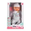 MONI Baba 41 cm fiú baba elefántos ruha csíkos bézs