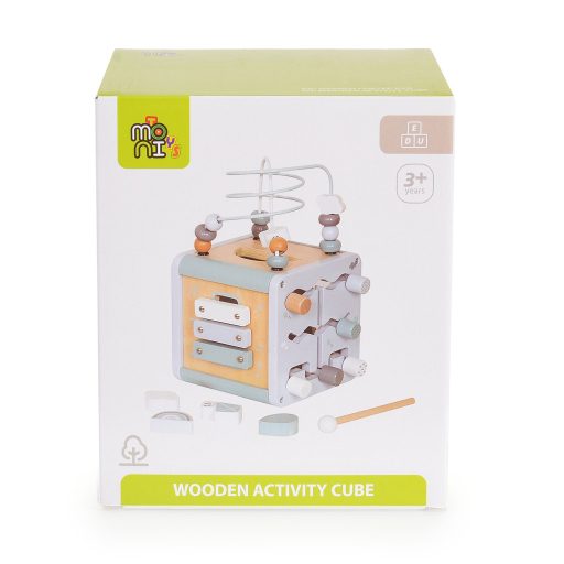 Moni activity kocka xilofonnal, drót pályával rózsaszín