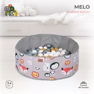 MONI Labdamedence melo 90 labdával összecsukható állatos