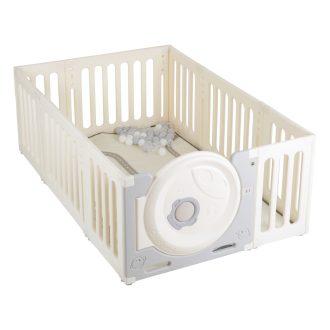   MONI Garden Moni cubby land óriás kerítés, karám játszószőnyeggel és 50 db színes labdával