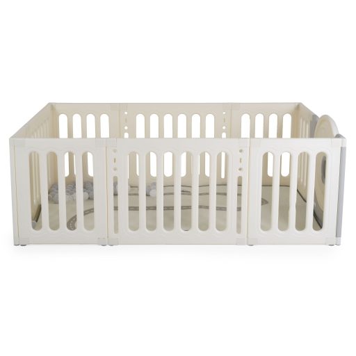 MONI Garden Moni cubby land óriás kerítés, karám játszószőnyeggel és 50 db színes labdával