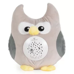 CANGAROO Lamp plüss projector lámpa fehér zajjal bagoly
