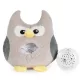 CANGAROO Lamp plüss projector lámpa fehér zajjal bagoly